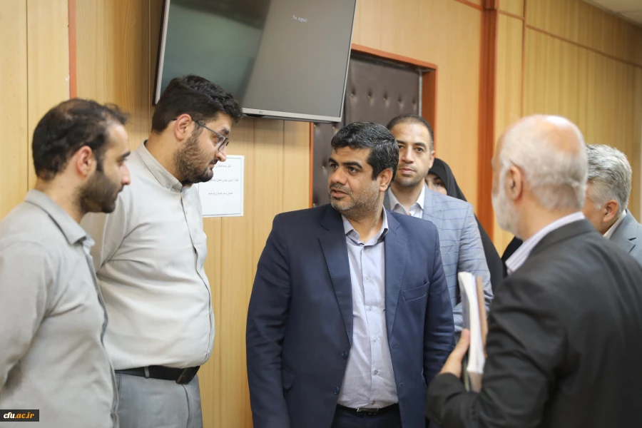 بازدید سرپرست دانشگاه فرهنگیان از سایت پاسخگویی به سوالات فرآیند مصاحبه ارزیابی توانایی علمی متقاضیان 11