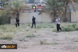 خادمان و زائران موکب دانشگاه فرهنگیان در کربلا