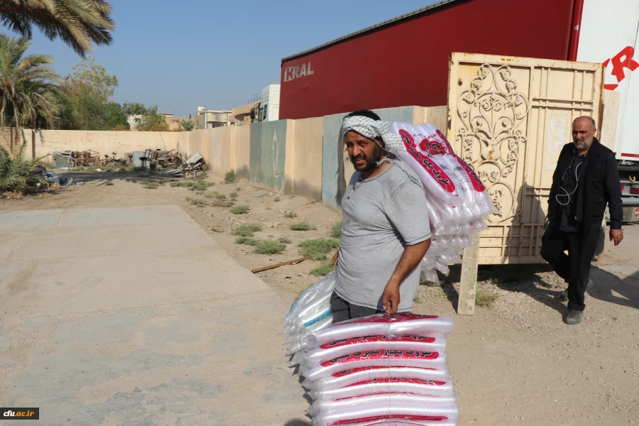 خادمان و زائران موکب دانشگاه فرهنگیان در کربلا