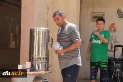 خادمان و زائران موکب دانشگاه فرهنگیان در کربلا