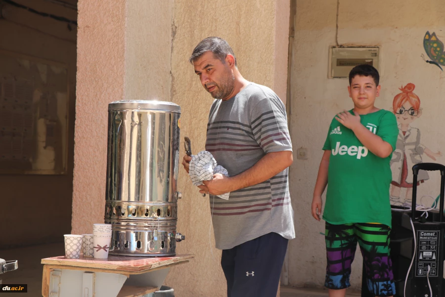 خادمان و زائران موکب دانشگاه فرهنگیان در کربلا