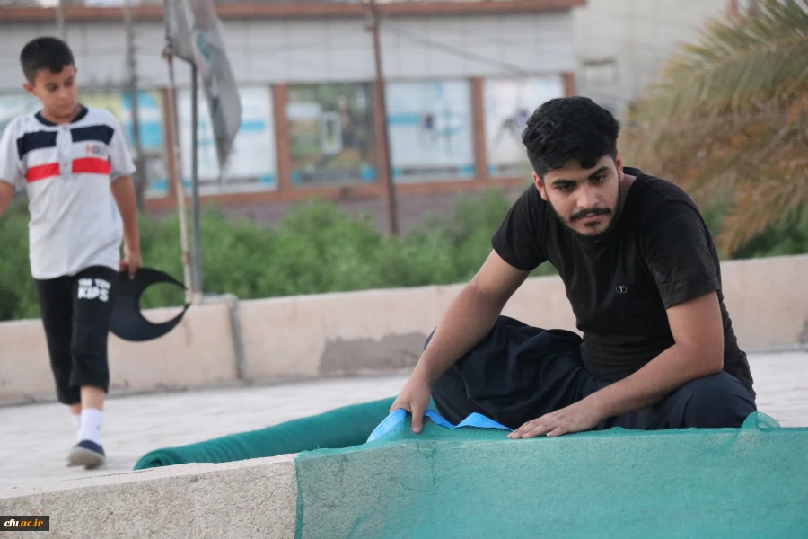 خادمان و زائران موکب دانشگاه فرهنگیان در کربلا