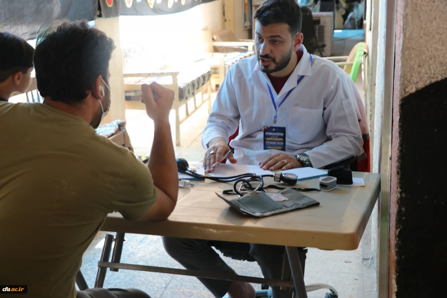 خادمان و زائران موکب دانشگاه فرهنگیان در کربلا