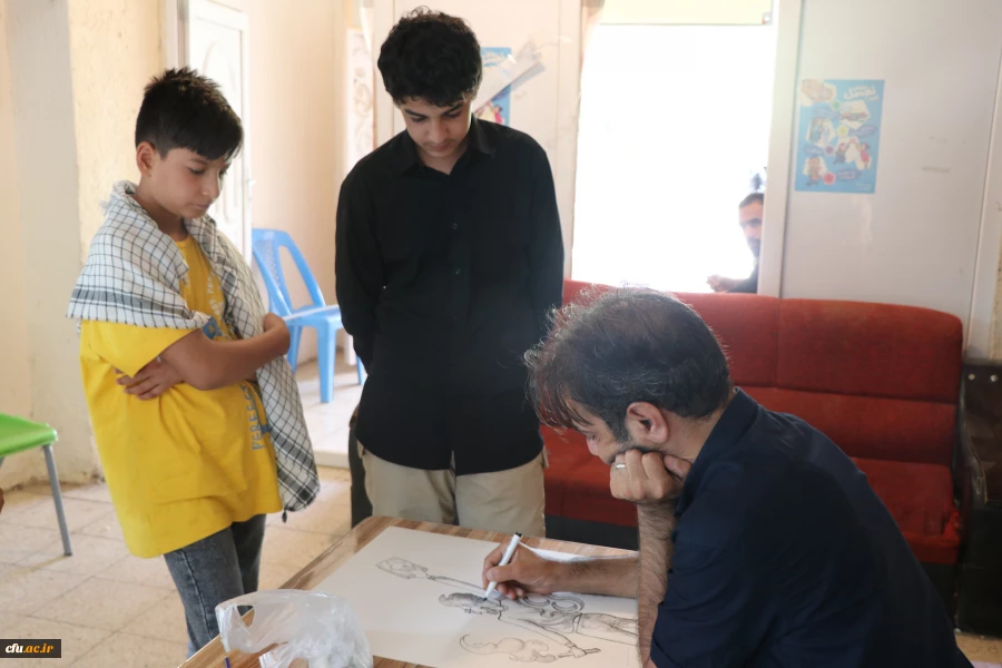 خادمان و زائران موکب دانشگاه فرهنگیان در کربلا