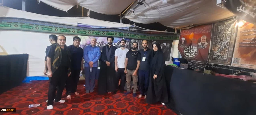 خادمان و زائران موکب دانشگاه فرهنگیان در کربلا