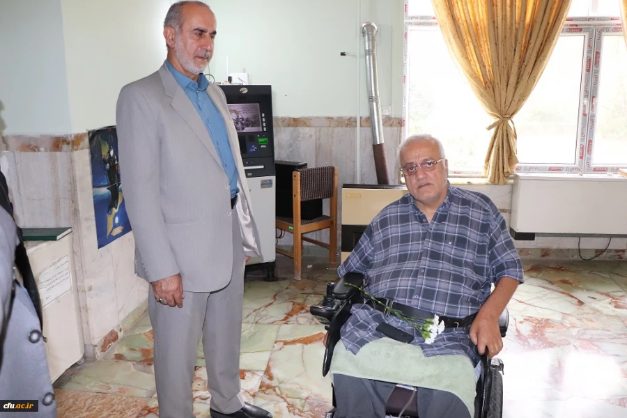 بازدید رییس دانشگاه فرهنگیان مازندران از آسایشگاه جانبازان ساری 3