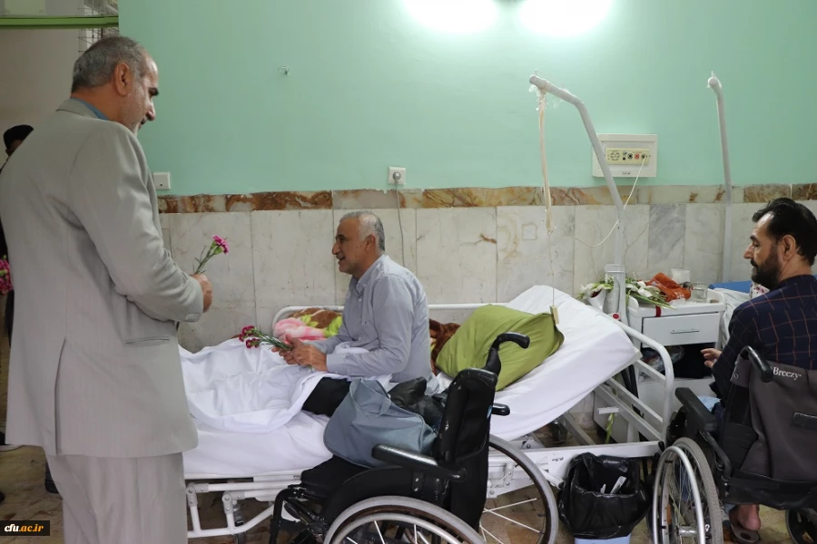 بازدید رییس دانشگاه فرهنگیان مازندران از آسایشگاه جانبازان ساری 4