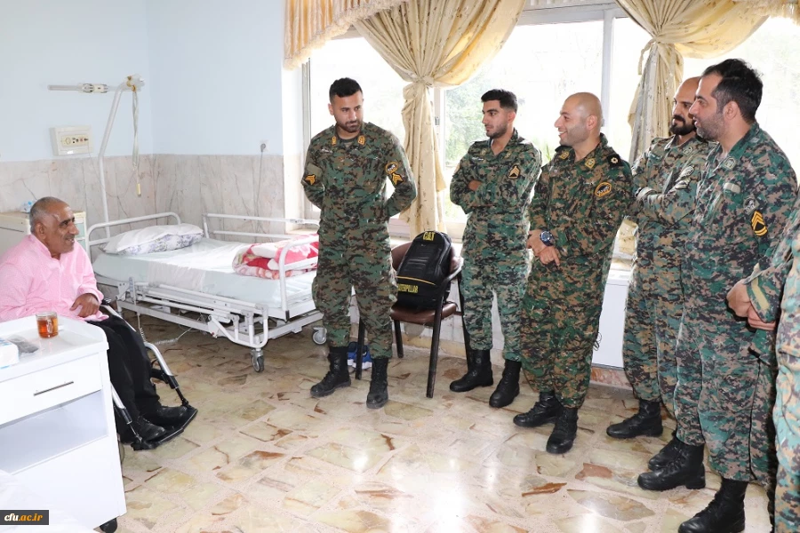 بازدید رییس دانشگاه فرهنگیان مازندران از آسایشگاه جانبازان ساری 6