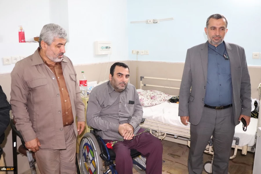 بازدید رییس دانشگاه فرهنگیان مازندران از آسایشگاه جانبازان ساری 7