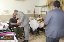بازدید رییس دانشگاه فرهنگیان مازندران از آسایشگاه جانبازان ساری 8