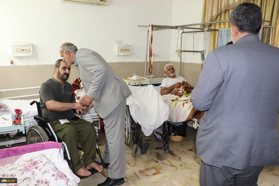 بازدید رییس دانشگاه فرهنگیان مازندران از آسایشگاه جانبازان ساری 8