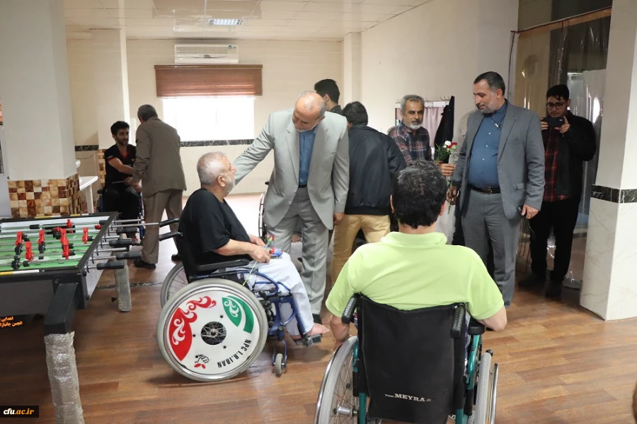 بازدید رییس دانشگاه فرهنگیان مازندران از آسایشگاه جانبازان ساری 9
