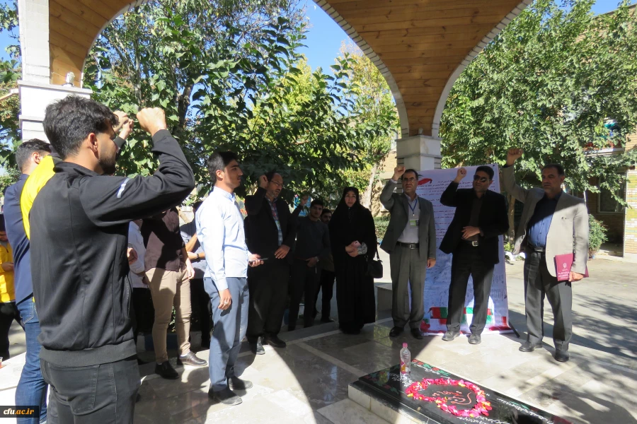 تجمع دانشگاهیان دانشگاه فرهنگیان استان مرکزی در محکومیت جنایات رژیم صهیونیستی
 8