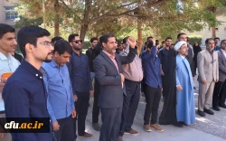 تجمع اساتید ،دانشجویان و کارکنان دانشگاه فرهنگیان کرمان در محکومیت حمله وحشیانه صهیونیست ها به بیمارستان المعمدانی غزه 2