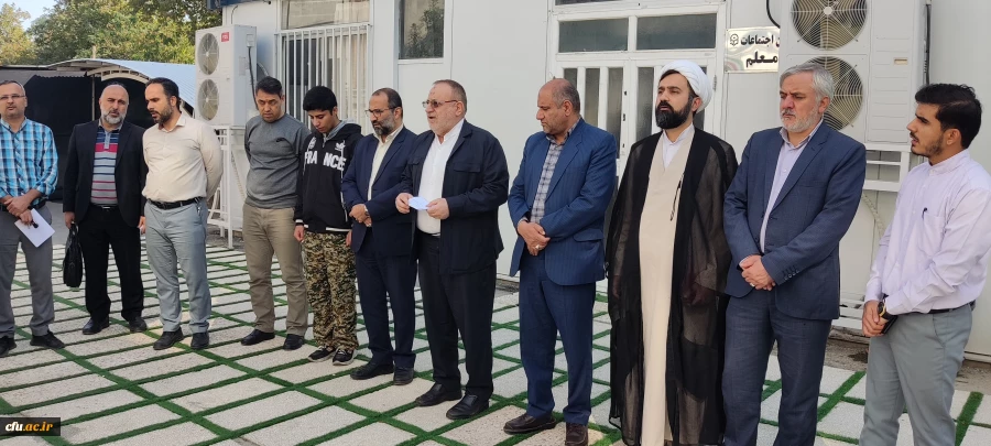 حمایت کارکنان، اساتید و دانشجومعلمان پردیس آیت الله خامنه ای گرگان از مردم مظلوم غزه و اعلام انزجار از جنایات اخیر رژیم کودک کش صهیونیست 3