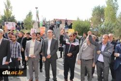 تجمع اساتید ، همکاران ودانشجویان دانشگاه فرهنگیان آذربایجان شرقی بر علیه جنایات رژیم ظالم و کودک کش صهیونیستی 3