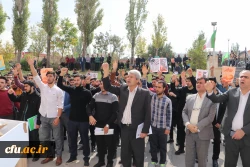 تجمع اساتید ، همکاران ودانشجویان دانشگاه فرهنگیان آذربایجان شرقی بر علیه جنایات رژیم ظالم و کودک کش صهیونیستی 4