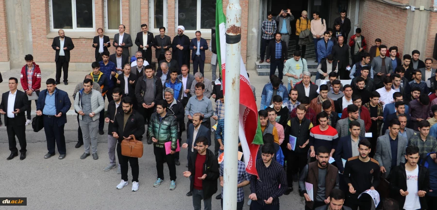 تجمع اساتید ، همکاران ودانشجویان دانشگاه فرهنگیان آذربایجان شرقی بر علیه جنایات رژیم ظالم و کودک کش صهیونیستی 7