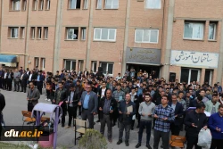 تجمع اساتید ، همکاران ودانشجویان دانشگاه فرهنگیان آذربایجان شرقی بر علیه جنایات رژیم ظالم و کودک کش صهیونیستی 9