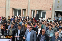 تجمع اساتید ، همکاران ودانشجویان دانشگاه فرهنگیان آذربایجان شرقی بر علیه جنایات رژیم ظالم و کودک کش صهیونیستی 10