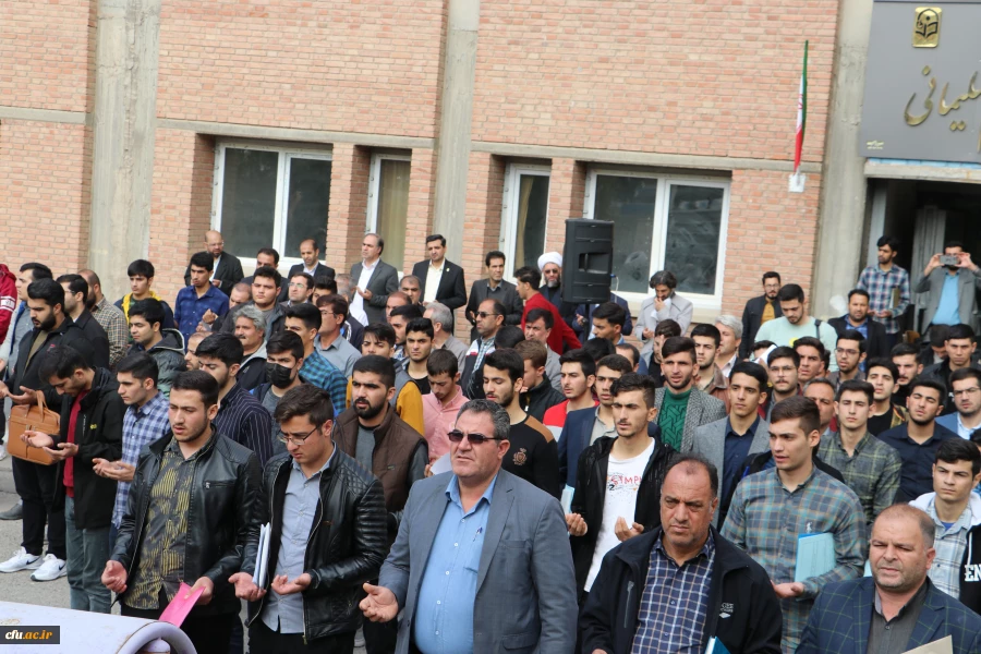 تجمع اساتید ، همکاران ودانشجویان دانشگاه فرهنگیان آذربایجان شرقی بر علیه جنایات رژیم ظالم و کودک کش صهیونیستی 10