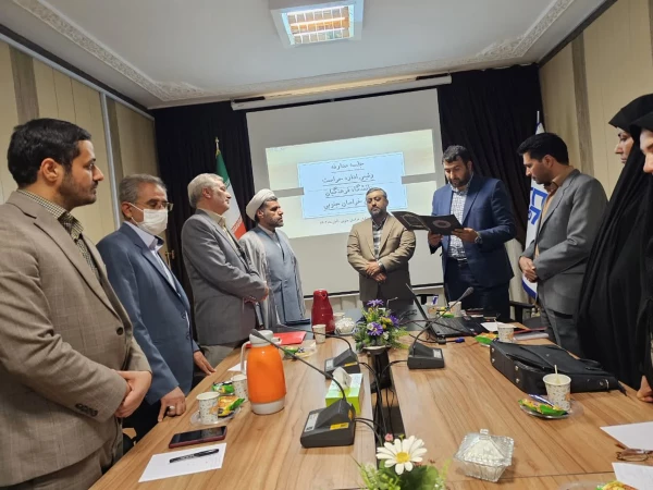 مراسم معارفه رئیس اداره حراست دانشگاه فرهنگیان خراسان جنوبی با حضور مشاور رئیس و مدیرکل حراست دانشگاه فرهنگیان کشور 3