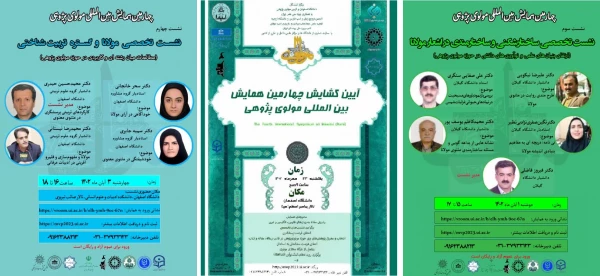  «چهارمین نشست بین المللی مولوی پژوهی» با مشارکت مدیریت همکاری ها و ارتباطات علمی و بین المللی دانشگاه برگزار شد 4
