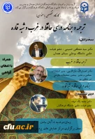 پوستر ترجمه و برنامه درسی حافظ در غرب - همدان