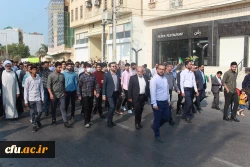 با حضور باشکوه مسئولان، کارکنان، اساتید و دانشجومعلمان دانشگاه فرهنگیان استان بوشهر؛
راهپیمایی 13 آبان در بوشهر برگزار شد 12