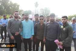 با حضور باشکوه مسئولان، کارکنان، اساتید و دانشجومعلمان دانشگاه فرهنگیان استان بوشهر؛
راهپیمایی 13 آبان در بوشهر برگزار شد 19