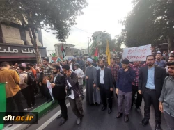 حضور انقلابی دانشگاه فرهنگیان گلستان در راهپیمایی با شکوه 13 آبان 4