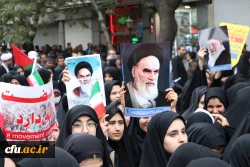 
راهپیمایی ۱۳ آبان ماه تبریز با حضور گسترده خانواده بزرگ دانشگاه فرهنگیان آذربایجان شرقی در تبریز 4