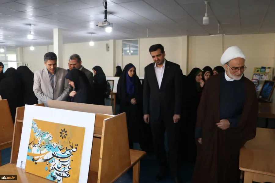 افتتاح پنجمین نمایشگاه استانی زیبا نگاری در دانشگاه فرهنگیان استان آذربایجان شرقی 8