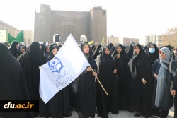 تجمع اساتید . همکاران  و دانشجو معلمان دانشگاه  فرهنگیان استان آذربایجان شرقی در حمایت از کودکان غزه در مصلای تبریز 5