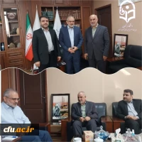 دیدار دکتر اولی؛ سرپرست مدیریت امور پردیس های استان و معاون توسعه منابع استان تهران با دکتر حسینی؛ معاون حقوقی و امور مجلس رئیس جمهور. 2