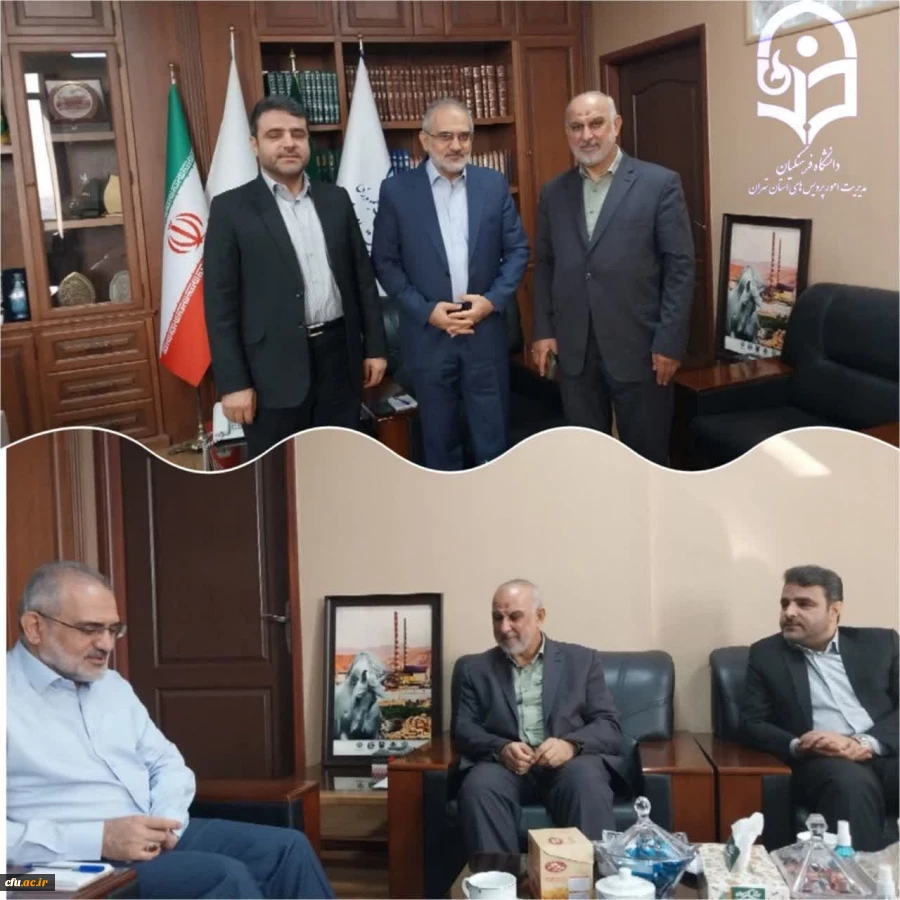 دیدار دکتر اولی؛ سرپرست مدیریت امور پردیس های استان و معاون توسعه منابع استان تهران با دکتر حسینی؛ معاون حقوقی و امور مجلس رئیس جمهور 2