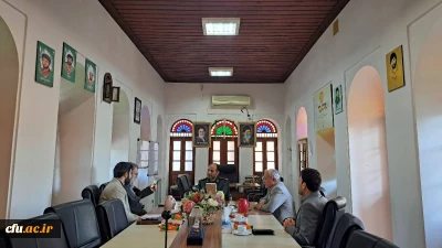 دیدار و گفتگو مدیرکل امور شاهد و ایثارگران دانشگاه فرهنگیان با مدیرکل حفظ آثار و نشر ارزش های دفاع مقدس استان بوشهر