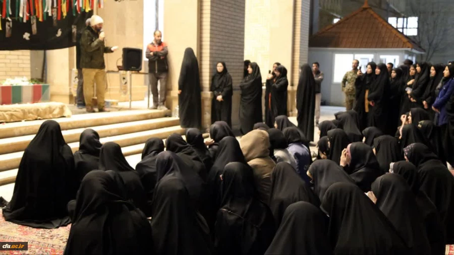 مراسم فاطمیه و استقبال پرشور از شهید گمنام در دانشگاه فرهنگیان_ پردیس حضرت فاطمه الزهرا(س) اهواز 2