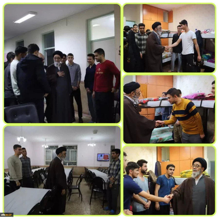 دیدار با تشکل های دانشجویی و بازدید سرزده نماینده ولی فقیه در استان از سرای شهید مدرس پردیس علامه امینی تبریز 2