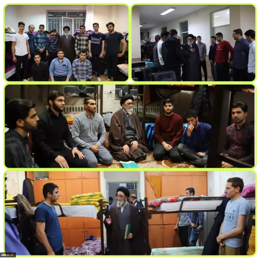 دیدار با تشکل های دانشجویی و بازدید سرزده نماینده ولی فقیه در استان از سرای شهید مدرس پردیس علامه امینی تبریز 4