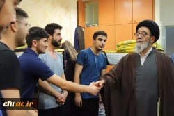 دیدار با تشکل های دانشجویی و بازدید سرزده نماینده ولی فقیه در استان از سرای شهید مدرس پردیس علامه امینی تبریز 13