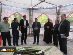 تقدیر دکتر سعید غیاثی ندوشن،  از خادمین شهدای گمنام دانشگاه،  2