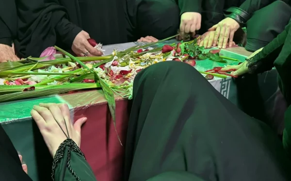 مراسم تشییع و تدفین دو شهید گمنام هشت سال دفاع مقدس  2