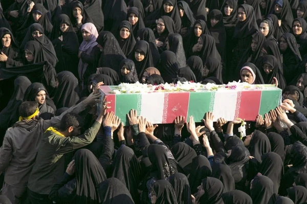 مراسم تشییع و تدفین دو شهید گمنام هشت سال دفاع مقدس  4