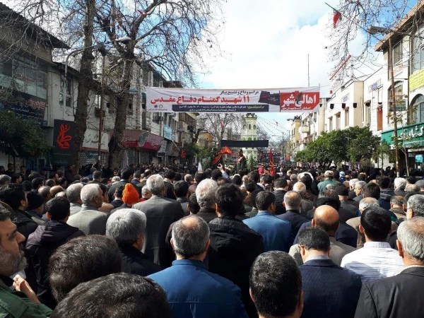 مراسم تشییع و تدفین دو شهید گمنام هشت سال دفاع مقدس  5