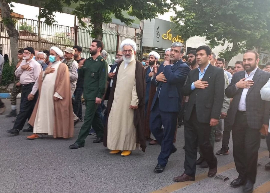 مراسم تشییع و تدفین دو شهید گمنام هشت سال دفاع مقدس  11