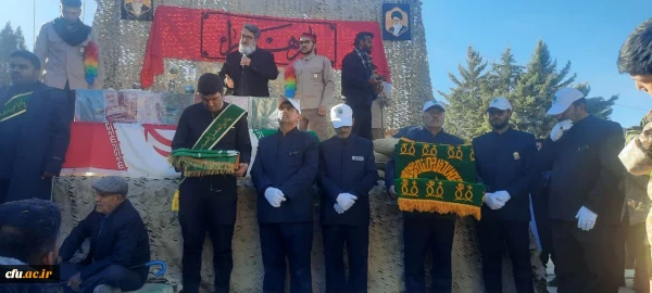 مراسم وداع با پیکر مطهر شهید گمنام در دانشگاه فرهنگیان واحد شهید بهشتی اقلید 2