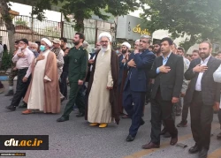 مراسم تشییع و تدفیندو شهید گمنام هشت سال دفاع مقدس در دانشگاه فرهنگیان استان مازندران 4