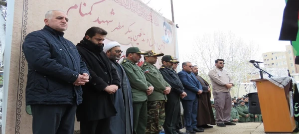 مراسم وداع و تدفین پیکر مطهر شهید گمنام در دانشگاه فرهنگیان اردبیل