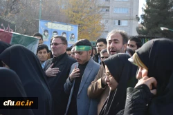 تشییع و تدفین پیکر یک شهید گمنام در دانشگاه فرهنگیان کرمانشاه 4